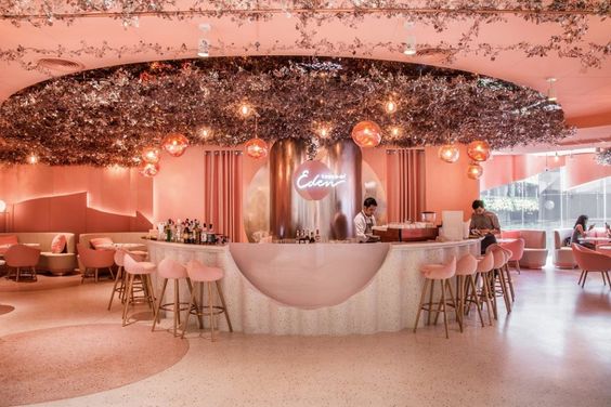 House of Eden - Quán cafe tông hồng siêu xinh - Thiết kế Minh Kiệt Cafe